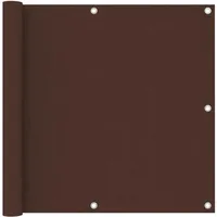 vidaXL Balkon-Sichtschutz 90 x 500 cm braun Oxford-Gewebe