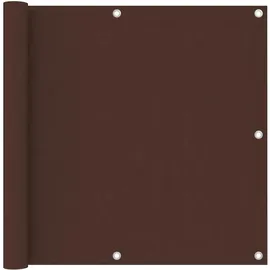 vidaXL Balkon-Sichtschutz 90 x 500 cm braun Oxford-Gewebe