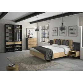 Gami Schranksystem Mimizan 63 x 213 x 45 cm Schwarz
