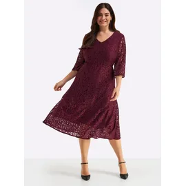 sheego Etuikleid Rot 50