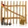 BooGardi Gartentor 100 x 120 cm Haselnuss/Holz