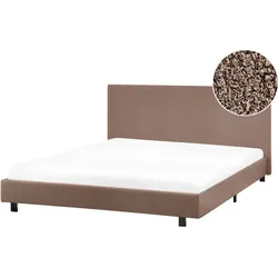 Wasserbett Bouclé ALBI 140 x 200 cm Braun