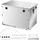 Vevor Batteriekasten, Gruppe 24/31, Batteriebox für Schiffsbatterien mit Griffen & Kabellöchern mit Gummitülle, Gehäuse aus Aluminiumlegierung, geeignet für Offroad-Rennwagen & LKWs