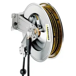 Schlauchtrommel, Automatik, Edelstahl inkl. Schwenkhalter