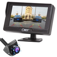 OBEST Rückfahrkamera HD 1080P, Auto Rückfahrkamera Set, Rückfahrkamera mit 4.3" Monitor Bildschirm, Nachtsicht, IP69 Wasserdicht Rückfahrkamera Kit für Bus, Van, LKW, Transporter, Wohnmobil, Wohnwagen