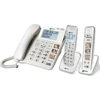 Geemarc Pack SENIOR 295 schnurgebundenes Seniorentelefon Anrufbeantworter, Foto-Tasten, inkl.