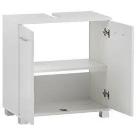 Schildmeyer Waschbeckenunterschrank Dorina 156250 , 59,8 x 32,6 x 62,4 cm, weiß glanz