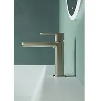 Kludi RENON 110 Waschtischarmatur 42288N575 mit Push-Open Ablaufgarnitur Stainless