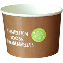 500x Food to go Becher, 360ml, "Future Smart"
