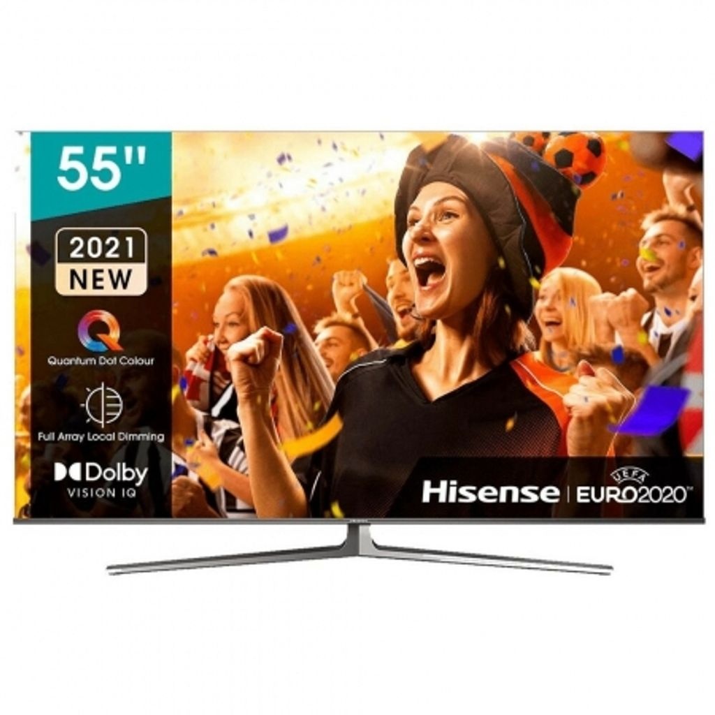 Hisense 55U8GQ Fernseher 138,7 cm (54.6 Zoll) 4K Ultra HD Smart-TV WLAN Grau