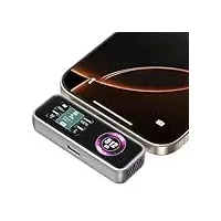 ZIKE Z791C Magnetic Portable SSD 512 GB, Externer SSD-eingebauter Lüfter, 4K 120fps ProRes-Videoaufnahme, USB3.2 Gen2 bis zu 990MB/s, Unterstützt PD3.0-Port 27W Laden Kompatibel mit iPhone 16/15