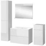 Vicco Badmöbel-Set Izan Weiß 5 Teile