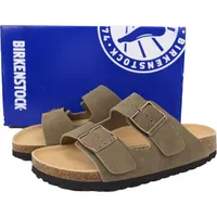 Birkenstock Arizona Soft Footbed Taupe Velourleder - 42
