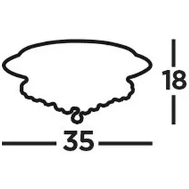 Searchlight Deckenleuchte Hanna, Gold, Metall, Glas, 18 cm, Lampen & Leuchten, Innenbeleuchtung, Leuchten nach Räumen, Esstischlampen