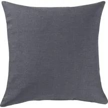 Erwin Müller Deko-Kissenhülle, Kissenbezug Uni, Krefeld anthrazit Größe 40x40 cm - fleckabweisend, schmutzunempfindlich und leicht zu reinigen, Leinen-Optik (weitere Farben)