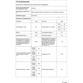 Siemens WU14UT41 iQ 500 Waschmaschine (9 kg, 1499 U/min)