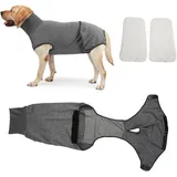 Hundewindeln, Hygienehöschen, Ganzkörper-Hundewindel, Wiederverwendbar, Physiologische Kleidung für Hunde, Physiologische Periode, Chirurgischer Genesungsanzug für Männliche und Weibliche(XXL)