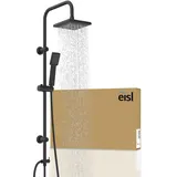Eisl EASY ENERGY Überkopfbrause-Set, schwarz, matt