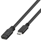 AccuCell USB-C auf USB-C 1 m Schwarz