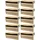 cyclingcolors 10x Lattenhalter Monolatte 63 x 8 mm Kunststoff für Lattenrost Holzrahmen Bett Endkappen Befestigung Lasche Klammer Schraube, beige