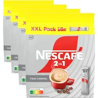 NESCAFÉ 2in1 XXL Pack 30 Sticks, löslicher Bohnenkaffee mit Creamer, Instant-Kaffee aus erlesenen Kaffeebohnen, 4er Pack (30 Sticks à 8g)
