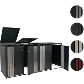 MCW Mülltonnenverkleidung O67 122 x 264 x 84 cm anthrazit