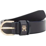 Tommy Hilfiger Damengürtel Leder 2,5 cm Blau 130