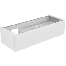 Keuco Edition 11 Waschtischunterbau 31265, 1 Frontauszug, Waschtischposition links, 1400x350x535mm, 31265210000 140 x 35 x 53,5 cm, Lack Hochglanz