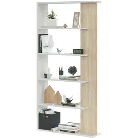 Loungitude Bücherregal 90 x 25 x 180 cm Weiß