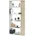 Loungitude Bücherregal 90 x 25 x 180 cm Weiß