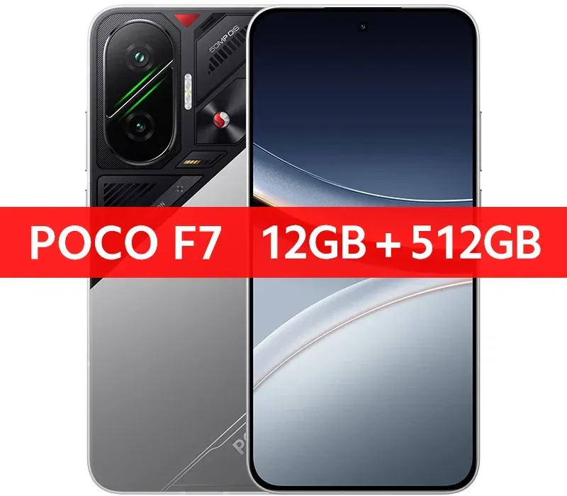 【Weltpremiere】POCO F7 5G Global Version Snapdragon ®   8s Gen 4 NFC 6,83 1,5K AMOLED Display 50MP Kamera OIS 6500mAh Smartphone