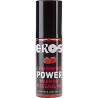 Eros strawberry power warming massage oil 100 ml