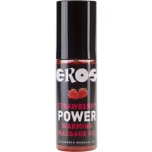 Eros strawberry power warming massage oil 100 ml