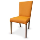 Echtleder Esszimmerstühle Kross Extra Leder Stuhl Sessel Stühle farbe Orange