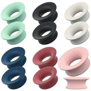 Mute Style Pack für Ohrstöpsel,12pcs Silikon Ohrstöpsel Mute Insert Style Loop Ohrstöpsel Loop Mute Insert Style Pack Quiet Earplugs für Home Office Library JourneyOhrstöpsel-Silent-Paket