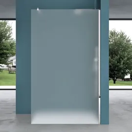 mai & mai Duschwand für Dusche Duschabtrennung 120x200cm Walk-In ESG-Sicherheitsglas 10mm NANO Glas BRAM3 Bremen2VS