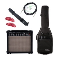 Rocktile E-Gitarren Add On Komplettset light inkl. Amp, Tasche, Gurt, Kabel und Picks