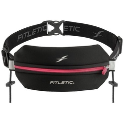 Fitletic Laufgürtel Fitletic – Laufgürtel „Neo 1“ für Handy, Sportgürtel, Fitnessgürtel Premium Laufausrüstung rosa|schwarz