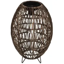 Atmosphera Solar-Laterne Metall Ø 21 cm 32,0 cm braun