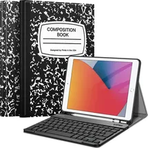 Fintie Tastatur Hülle für iPad 10,2 Zoll (9/8/7 Generation - 2021/2020/2019) Schwarz