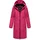 Ragwear Damen, Wintermantel Warmer wasserdichter Steppmantel lang mit abnehmbarer Kapuze Rebela YOUMODO Fuchsia Gr. S - S
