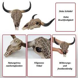 MCW Deko Schädel Longhorn