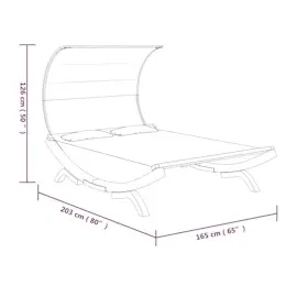 vidaXL 313954 Außenbett