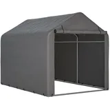 Bexevue Fahrradgarage,, Silber, Metall, 160x165x220 cm, Aufbewahrung & Schutzhüllen, Fahrradgaragen
