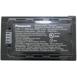 Panasonic AG-VBR59E Akku 5900 mAh