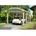 Bogendach Carport aus Leimholz unbehandelt