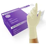 UNIGLOVES - Griffiger COMFORT® 300 Latexhandschuh | Medizinische Handschuhe | Puderfrei | Zuverlässiger Schutz gegen Viren, Pilze & Bakterien | 100 Stück | Einmalhandschuh S