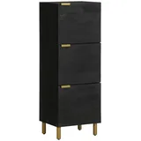 vidaXL Highboard Schwarz 40x33x110 cm Holzwerkstoff