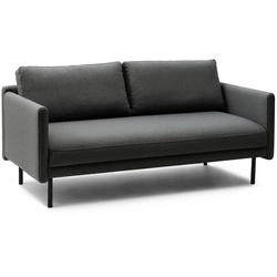 Normann Copenhagen - Rar 2-Sitzer Sofa, schwarz / Re-Born dark grey
