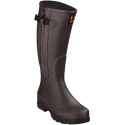 Nordforest Hunting Jagd-Gummistiefel Hubertus Light Zip, brown, 41